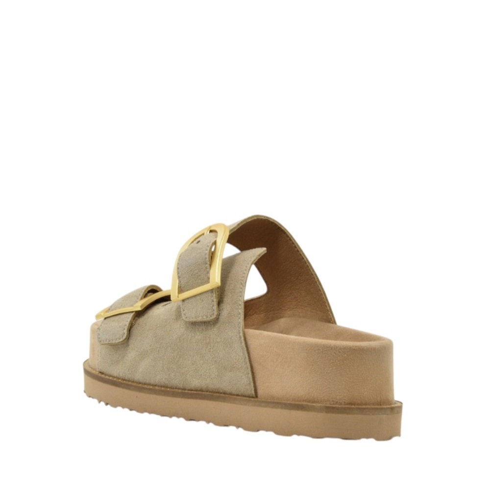 Γυναικείa flatforms Ragazza 01253  δέρμα καστόρ Collection SS 2026