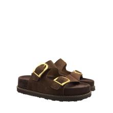 Γυναικείa flatforms Ragazza 01253  δέρμα καστόρ Collection SS 2026 2