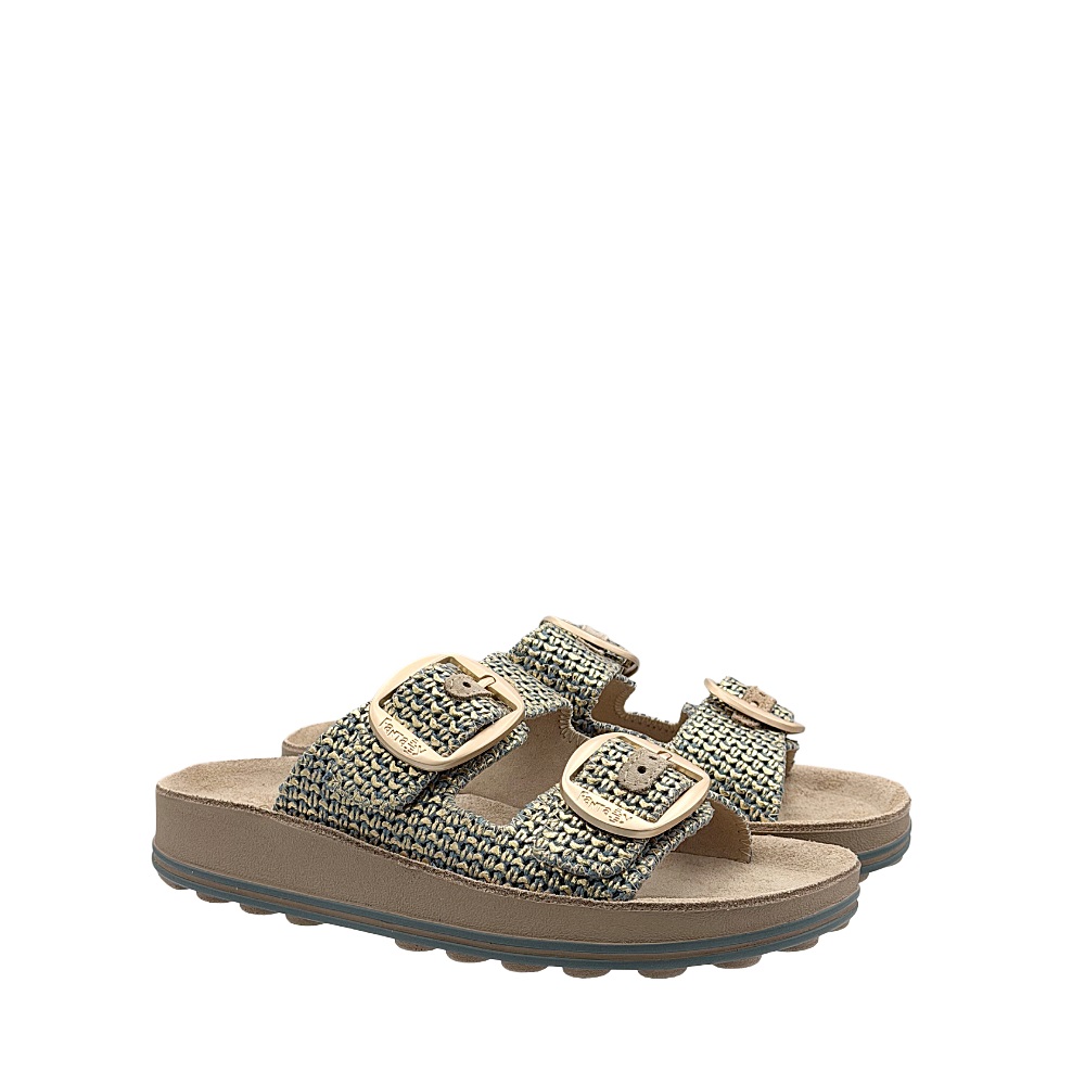 Γυναικείο ανατομικό δερμάτινο σανδάλι Fantasy Sandals  DS310 DΕSΡΟΙΝΑ BLUE CEILON SS 2026