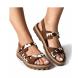 Fantasy Sandals Γυναικεία Ανατομικά Σανδάλια Marianna S9053 Cacao Cow-2