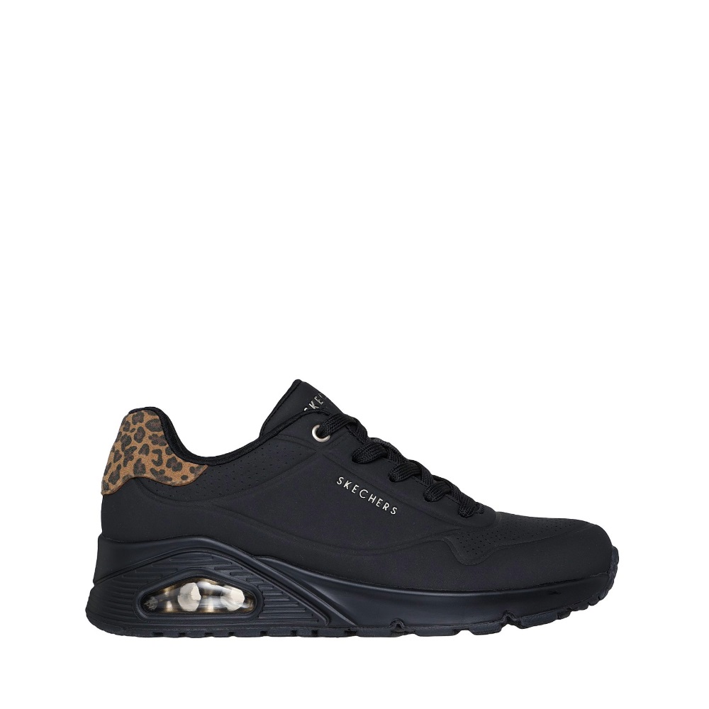 Γυναικείο sneaker σε μαύρο χρώμα Skechers 177093_BBK  Uno-JUNGLE NITE Collection FW 2026