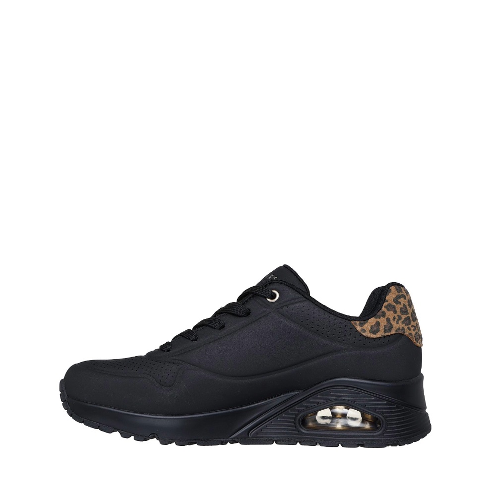 Γυναικείο sneaker σε μαύρο χρώμα Skechers 177093_BBK  Uno-JUNGLE NITE Collection FW 2026