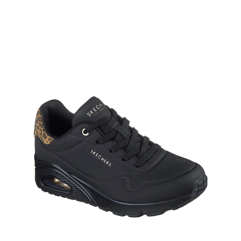 Γυναικείο sneaker σε μαύρο χρώμα Skechers 177093_BBK  Uno-JUNGLE NITE Collection FW 2026