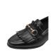 Γυναικείο μοκασίνι δέρμα σε μαύρο χρώμα Marco Tozzi Collection FW 2026-4