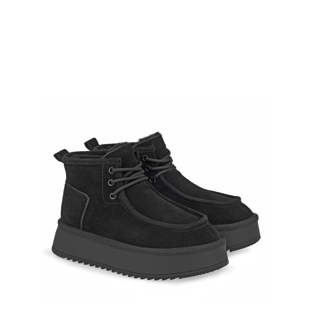 Γυναικείο μποτάκι μαύρο suede EXE Χ303R4532004 Collection Fall Winter 2026/27