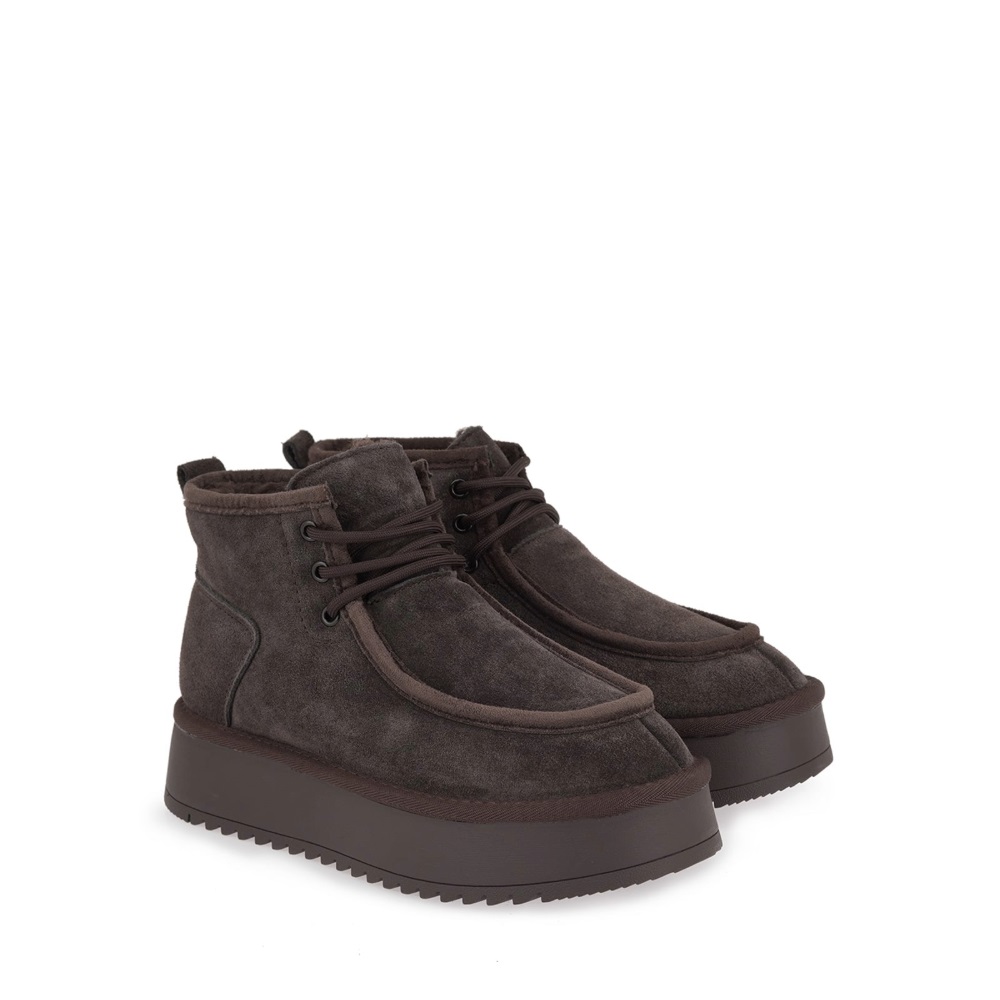 Γυναικείο μποτάκι καφέ suede EXE Χ303R4532504 Collection Fall Winter 2026/27
