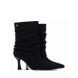 Γυναικείο μποτάκι μαύρο αουεντ ΧΤΙ 146393 Collection Fall/Winter 2026/27-1