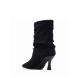Γυναικείο μποτάκι μαύρο αουεντ ΧΤΙ 146393 Collection Fall/Winter 2026/27-3