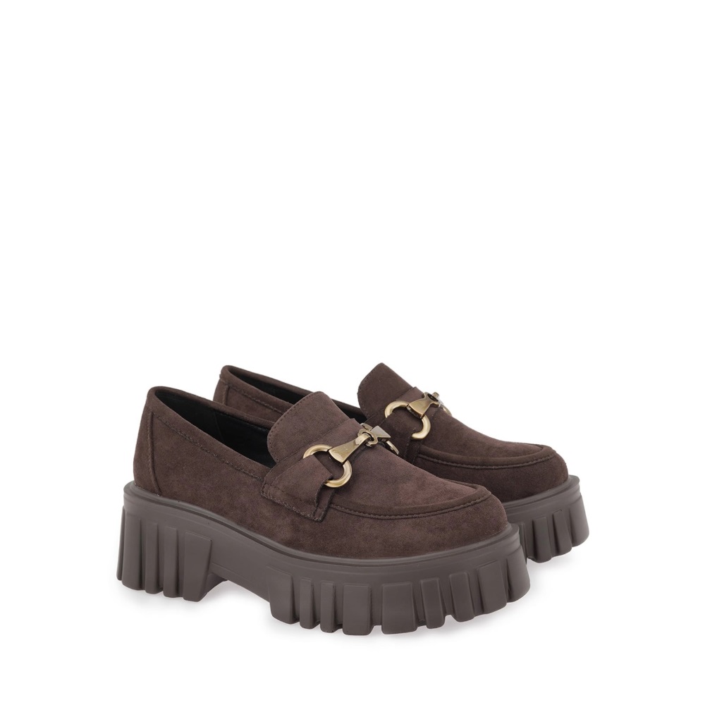 Γυναικείο loafer σε καφέ χρώμα Renato Garini Χ119R6223504 Collection Fall/Winter 2026/27