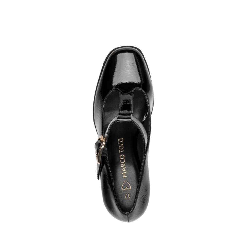 Γυναικεία γόβα μαύρο λουστρίνι Marco Tozzi  2-24406-47 018 Collection Fall/Winter 2026/27