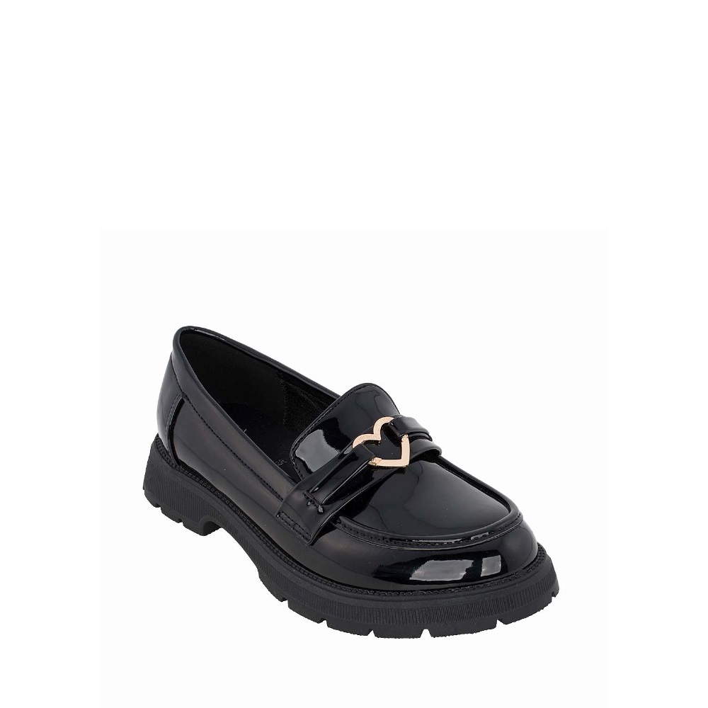Παιδικό loafer μαύρο EXE Kids ΧΑ21U6232007 Collection Fall/Winter 2026/27