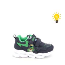 Italian Brainrot Παιδικά Sneakers Ανατομικά με Σκρατς & Φωτάκια Μπλε