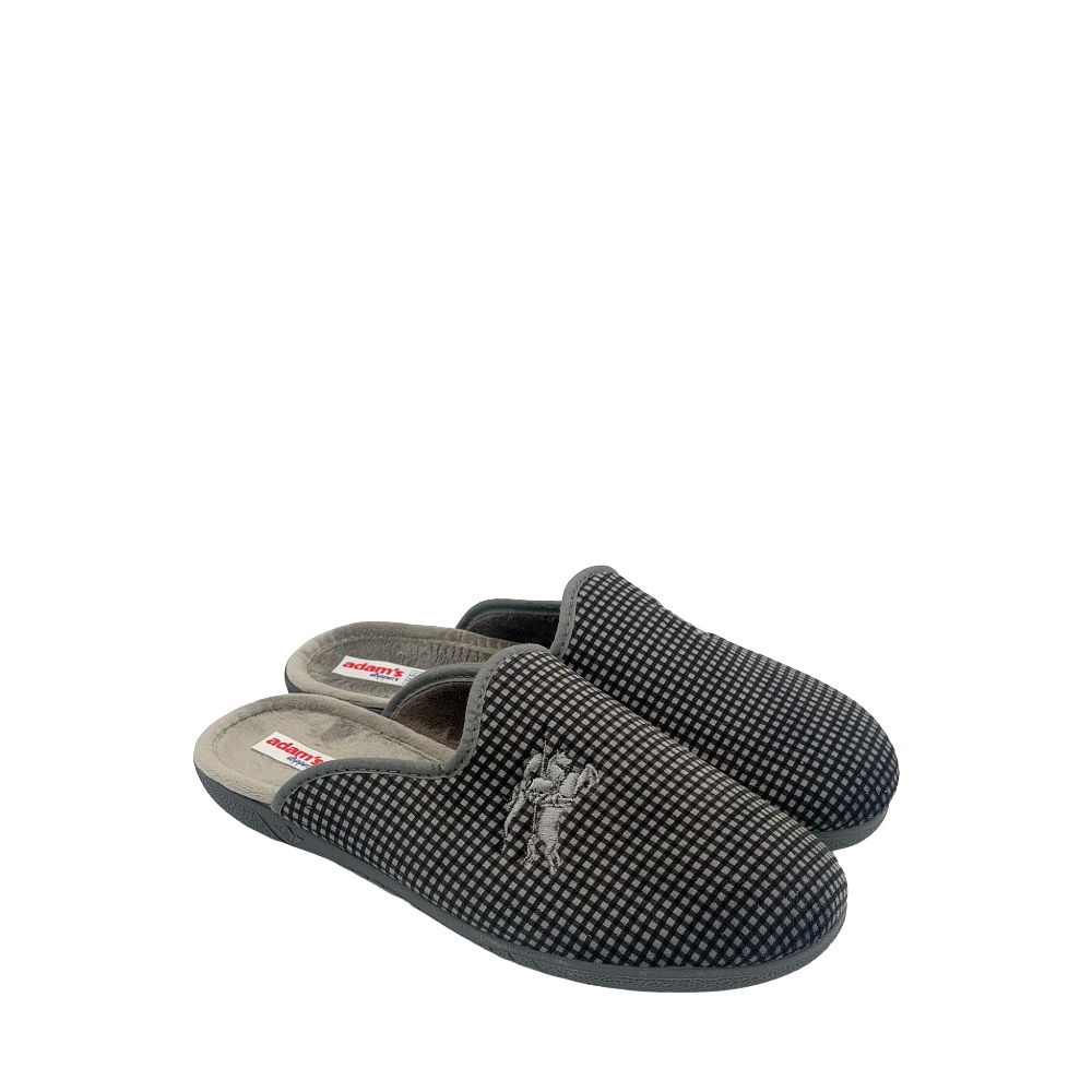 Ανρδική χειμερινή παντόφλα γκρί Adams Shoes 1-624-26615-19