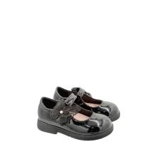 Παιδική ανατομική  μπαλαρίνα μαύρο λουστρ. Adams Shoes  1-916-26503-39 2