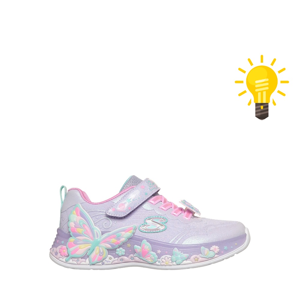 Παιδικό αθλητικό sneaker για κοτίτσι Skechers S-Lights Butterfly Bliss  303065LC-LVΜΤ