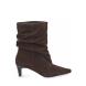 Γυναικείο δερμάτινο μποτάκι καφέ EXE  Χ370V3883504 Collection Fall/Winter 2026/27-0