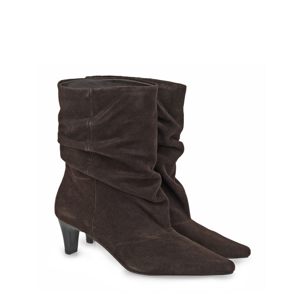Γυναικείο δερμάτινο μποτάκι καφέ EXE  Χ370V3883504 Collection Fall/Winter 2026/27