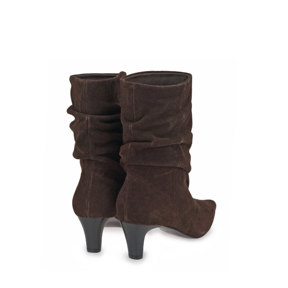 Γυναικείο δερμάτινο μποτάκι καφέ EXE  Χ370V3883504 Collection Fall/Winter 2026/27