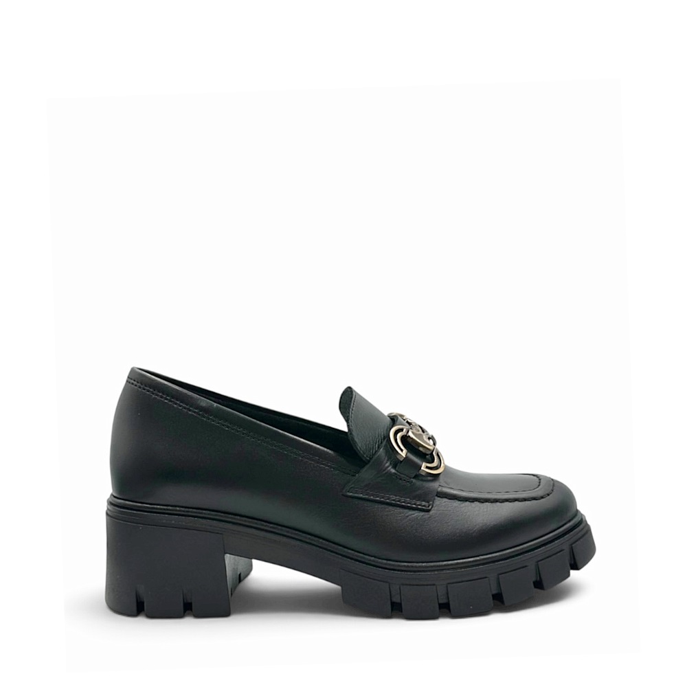 RAGAZZA Γυναικείο Δερμάτινο Loafer  0743 ΜΑΥΡΟ