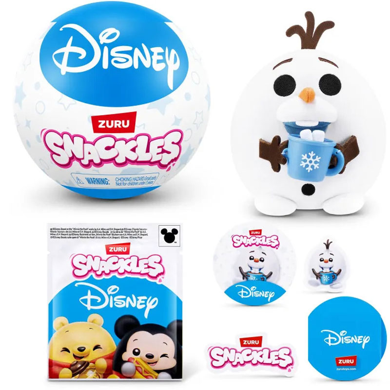 Zuru Snackles Λούτρινο 12εκ. σε Μπαλάκι Έκπληξη Disney Series - Σχέδια Displ 15pcs 11877689