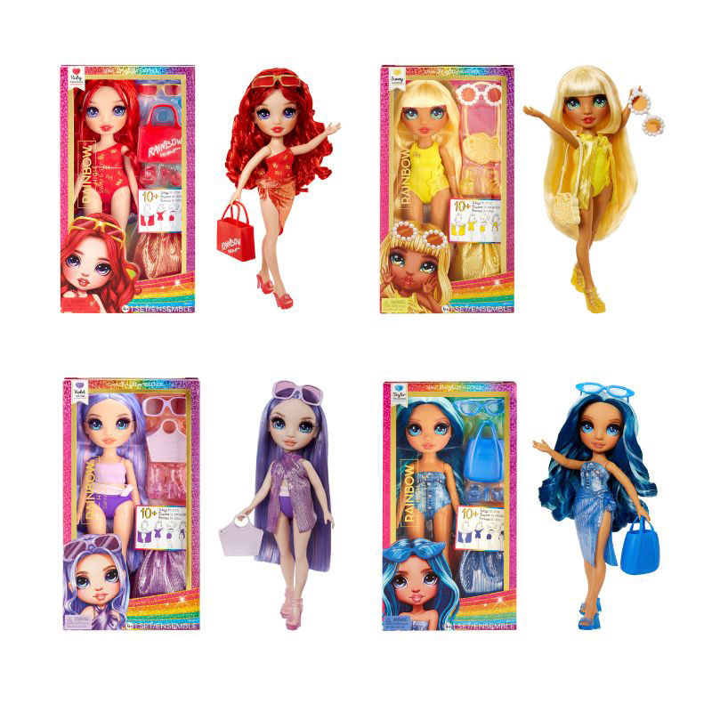 MGA Entertainment Κούκλες Rainbow High Swim & Style Fashion Dolls 28cm - Σχέδια 120377EUC