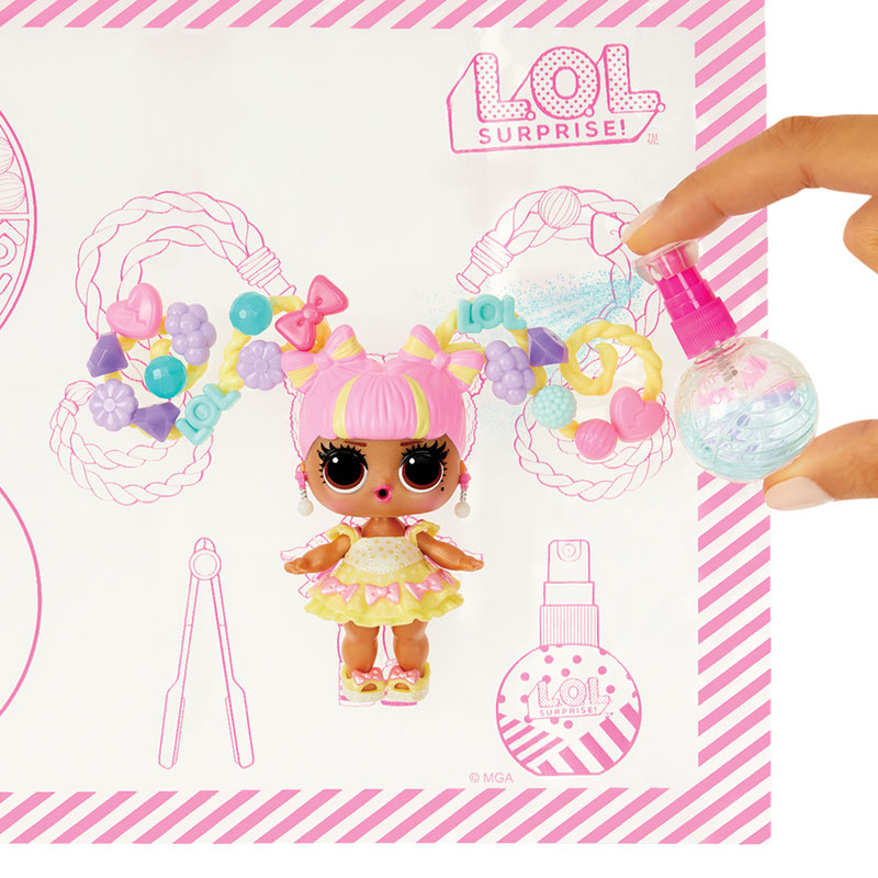 MGA Entertainment L.O.L Surprise Hair Beads Χτενίσματα με χάντρες Σετ Τουαλέτα Ομορφιάς 120995-EUC