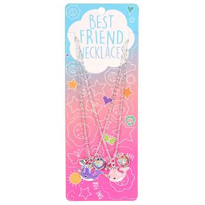 Gama Brands Best Friends Necklaces Κρεμαστό σετ 2τεμ Blue-Pink Crowns 14482400