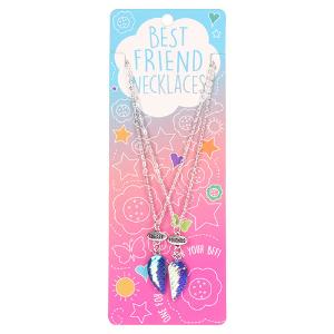 Gama Brands Best Friends Necklaces Κρεμαστό σετ 2τεμ Γοργόνα Καρδιά