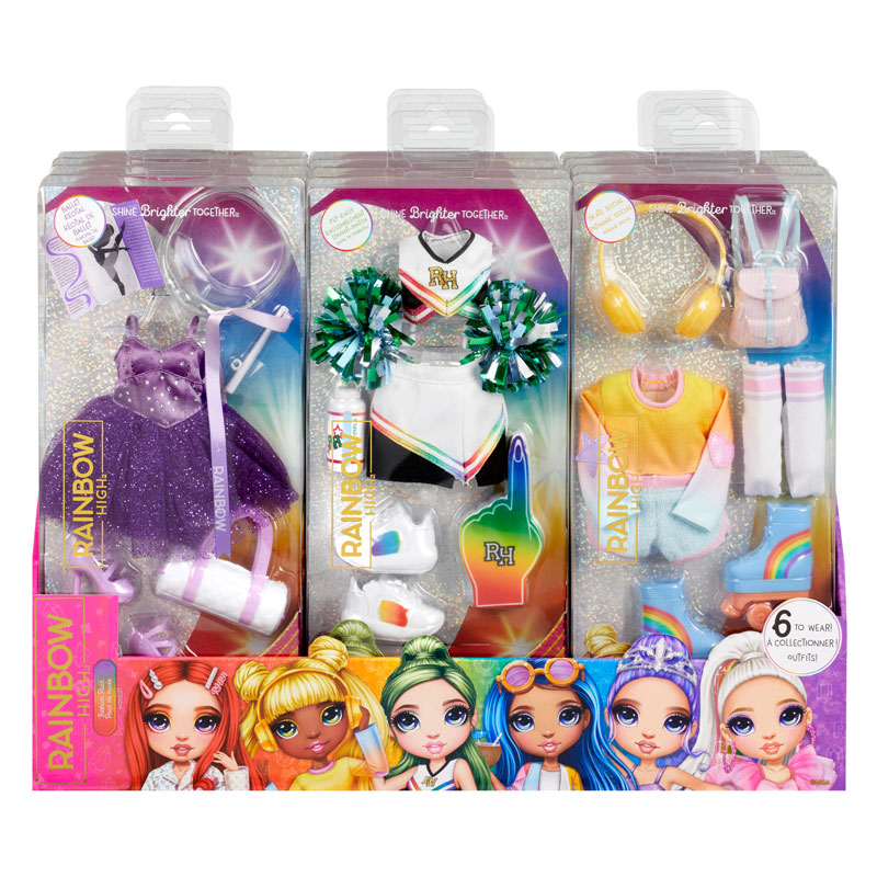 MGA Entertainment Rainbow High Μόδες Σετ Ρούχων - Σχέδια 503477EUC