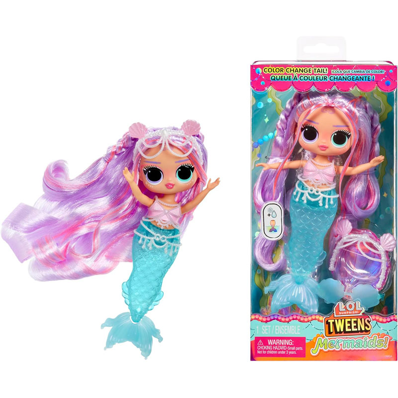 MGA Entertainment L.O.L Surprise! Mermaids Tweens Mermaid Doll - Lana Marine 510444-EUC