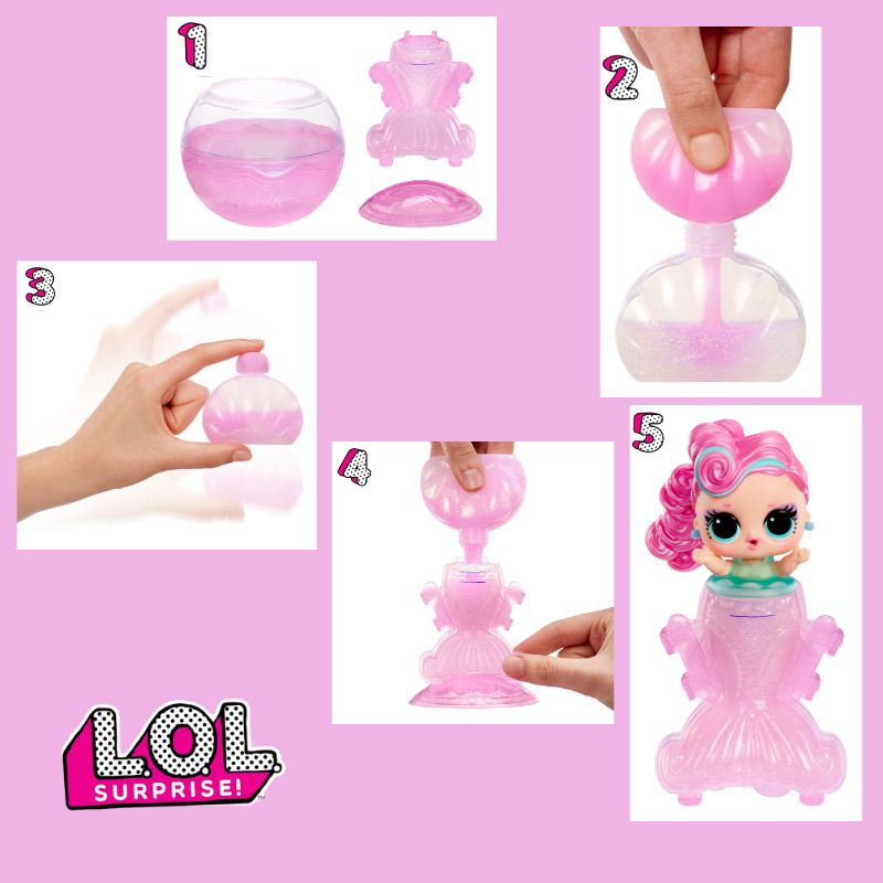 MGA Entertainment L.O.L Surprise! Mermaids Tots Γοργόνες - Σχέδια 510604-EUC