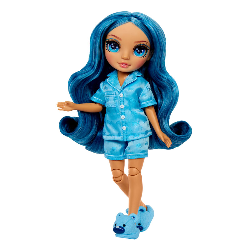 MGA Entertainment Rainbow High Junior PJ Party - Skyler (Blue) 23cm 530947-EUC