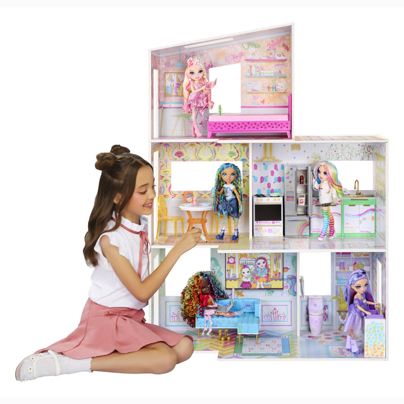 MGA Rainbow High Color & Play House 543077-EUC