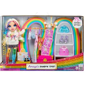 MGA Entertainment Rainbow High Amaya’s Rainbow Closet Playset 543183-EUC