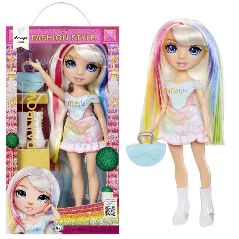 MGA Entertainment Rainbow High My Fashion Style Doll Amaya 547532-EUC