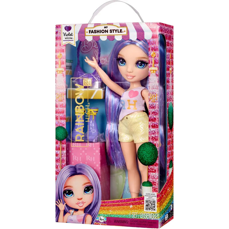 MGA Entertainment Rainbow High My Fashion Style Doll Violet 28cm 547563-EUC