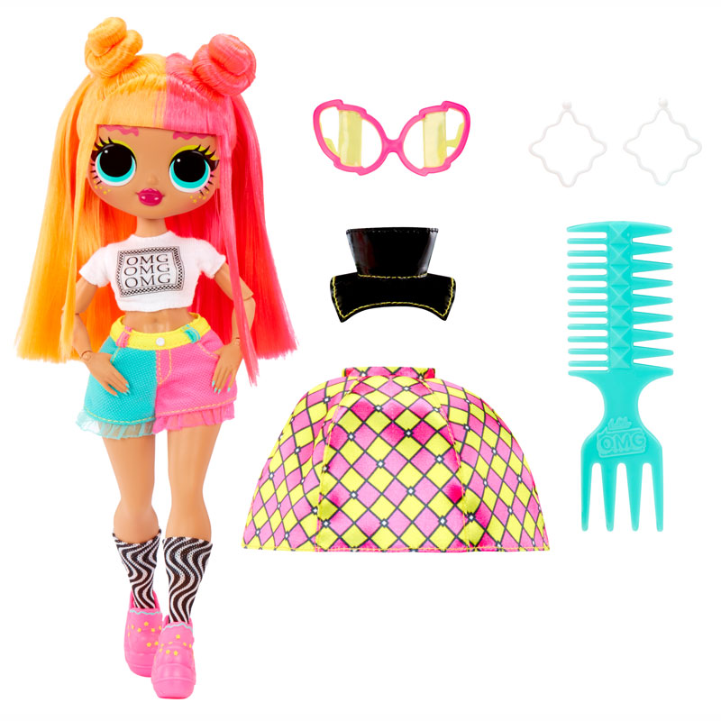 MGA L.O.L. Surprise OMG HoS Doll Neonlicious 25cm 591580EUC