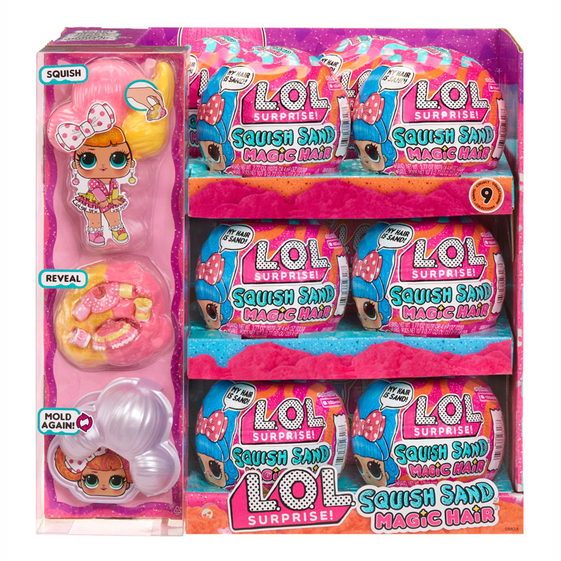 MGA Entertainment L.O.L. Surprise Squish Sand Magic Hair Tots Μαγικά Χτενίσματα - Σχέδια 593188EUC