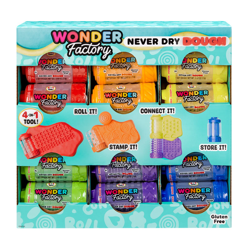 MGA Entertainment Wonder Factory Never Dry Single Πλαστελίνη - Σχέδια 595120-EUC