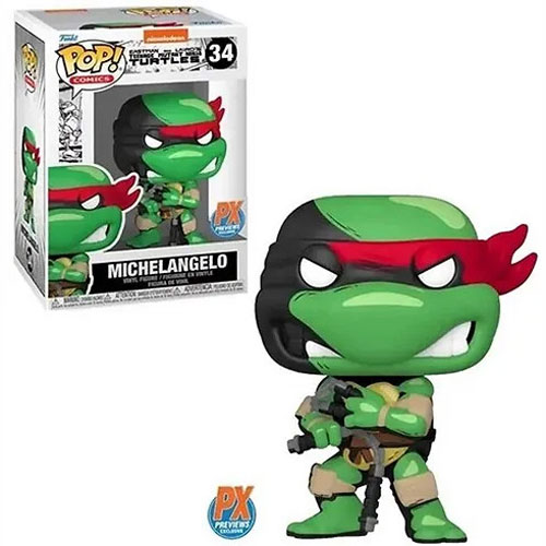 Funko Pop! Comics: Teenage Mutant Ninja Turtles Michelangelo(PX Previews Exclusive)#34 Vinyl Figure