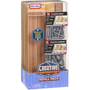 Little Tikes Creative Construction Σετ υλικών ξύλο, καρφιά, βίδες 643927-EUC