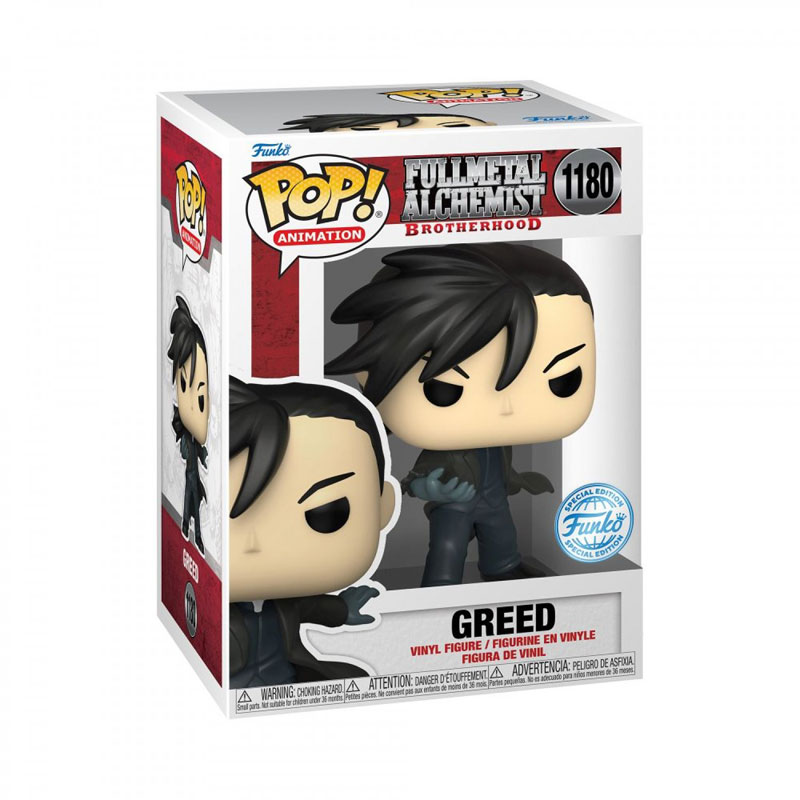 Funko Pop! Animation: Full Metal Alchemist Brotherhood S3-Greed(Special Edition)#1180 Vinyl Figure