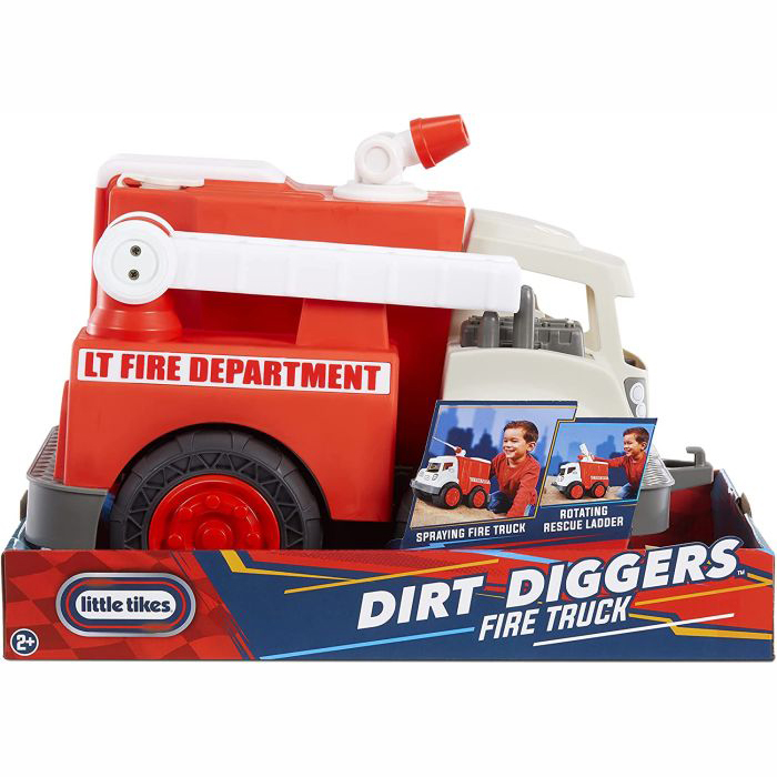 MGA Entertainment Little Tikes Dirt Digger Real Working Fire Truck