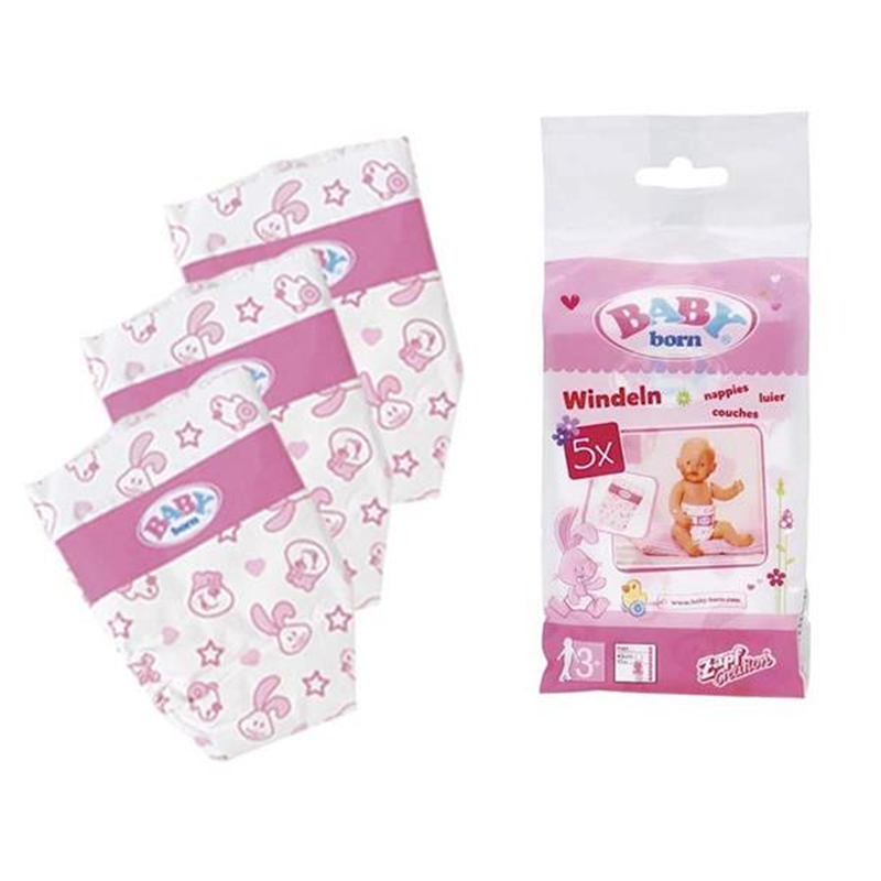 ZAPF Baby Born® Παιχνίδι Πάνες με σχέδια 5 τεμάχια 826508