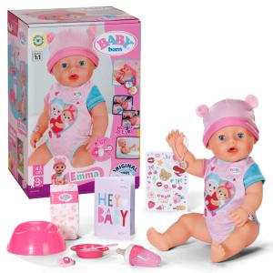 ZAPF Baby Born® Emma Διαδραστική Κούκλα με αξεσουάρ 43cm 834800-116724