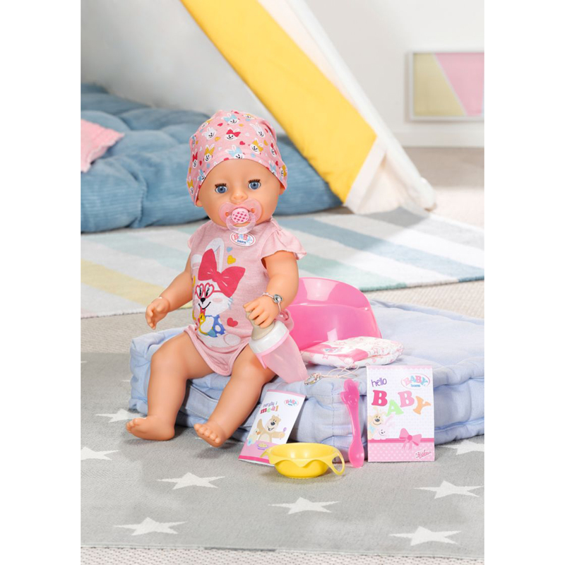 ZAPF Baby Born® Soft Touch Διαδραστική Κούκλα με αξεσουάρ 43cm 835005