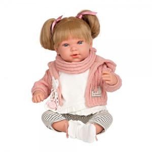 Arias Elegance Κούκλα Μωρό Iria 45cm με ήχο γέλιου & κασκόλ 65297