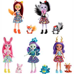 Mattel Enchantimals - Κούκλα & Ζωάκι Φιλαράκι - Σχέδια DVH87