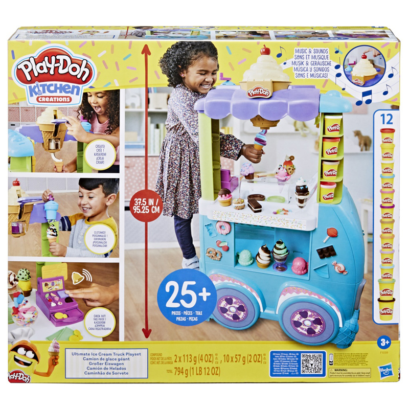 Hasbro Play-Doh Ultimate Ice Cream Truck Playset - Όχημα Παγωτού F1039