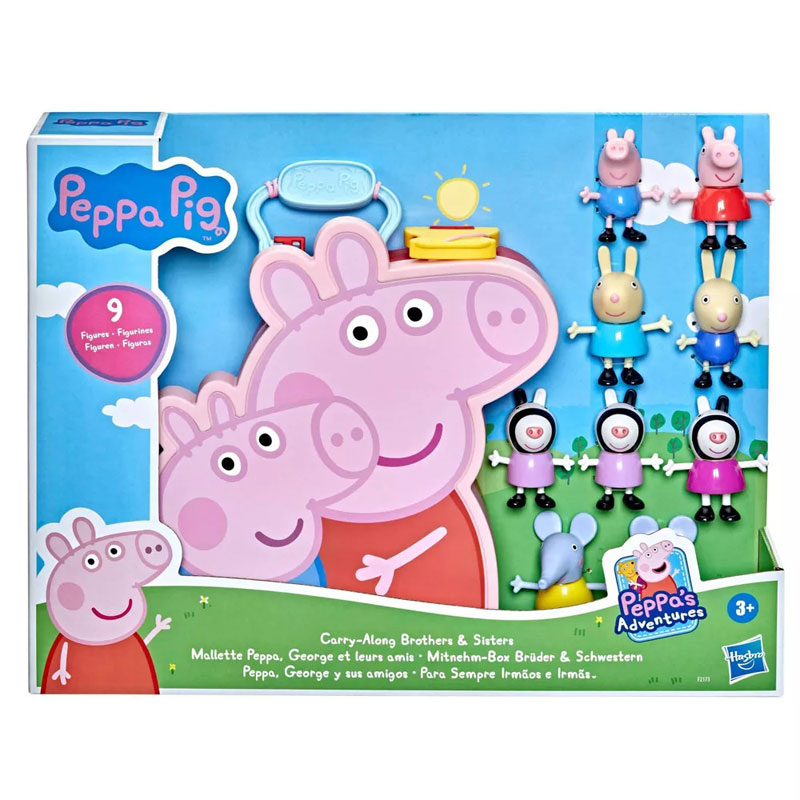 Hasbro Peppa Pig Carry-Along Brothers & Sisters Φιγούρες F2173